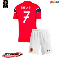 Norwegia Alexander Sorloth #7 Koszulka Podstawowa dzieci MŚ 2026 Krótki Rękaw (+ krótkie spodenki)